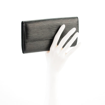 Louis Vuitton Epi Porte-Monnaie Credit Wallet Black 3 of 6