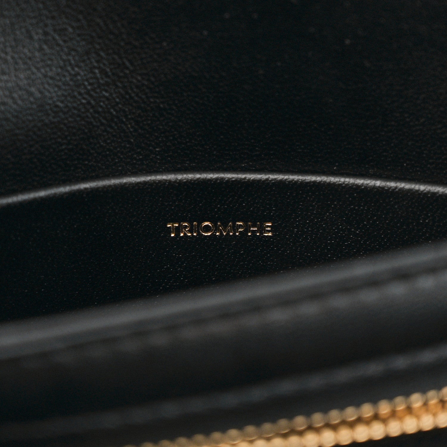 Celine Shiny Calfskin Teen Triomphe Black 6 of 9