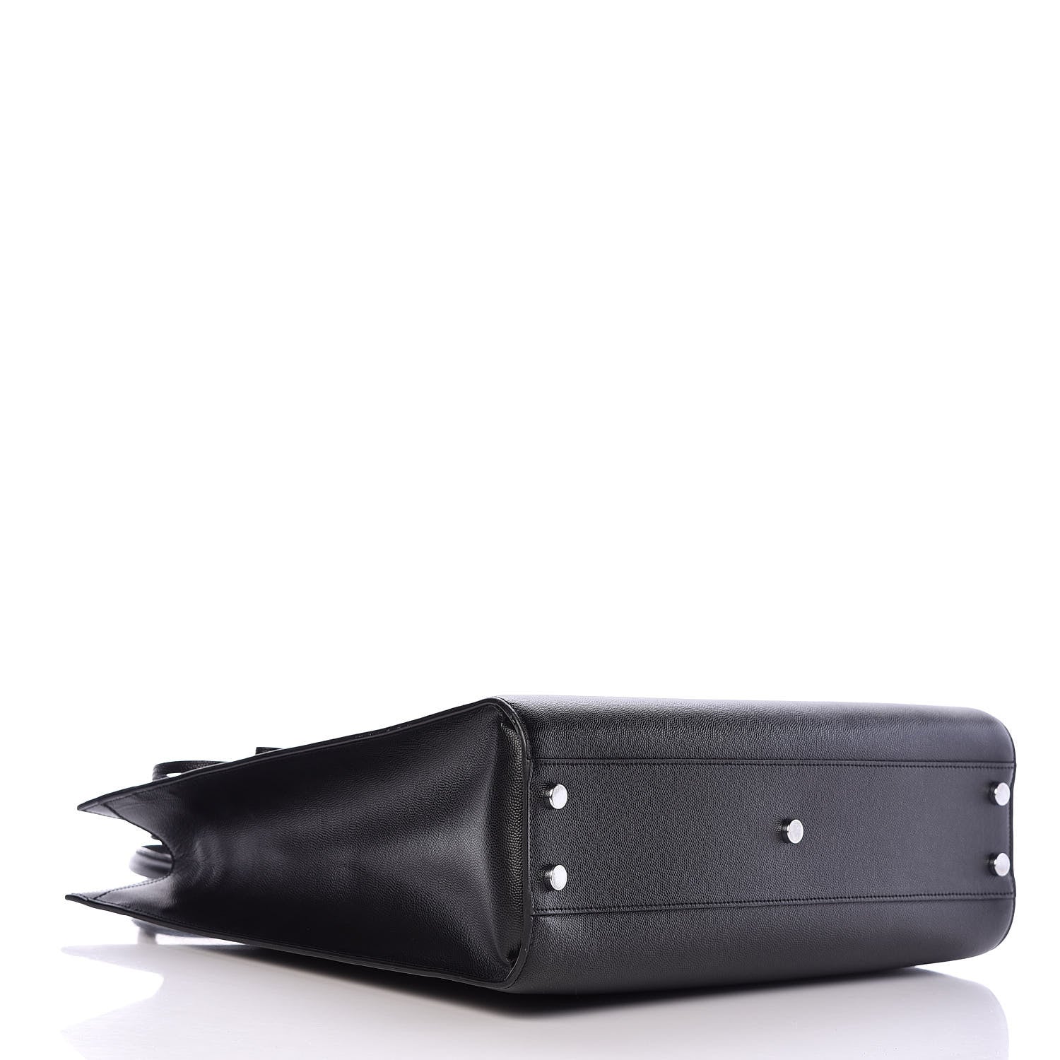 Saint Laurent Grain de Poudre Medium Museum Tote Black 4 of 11