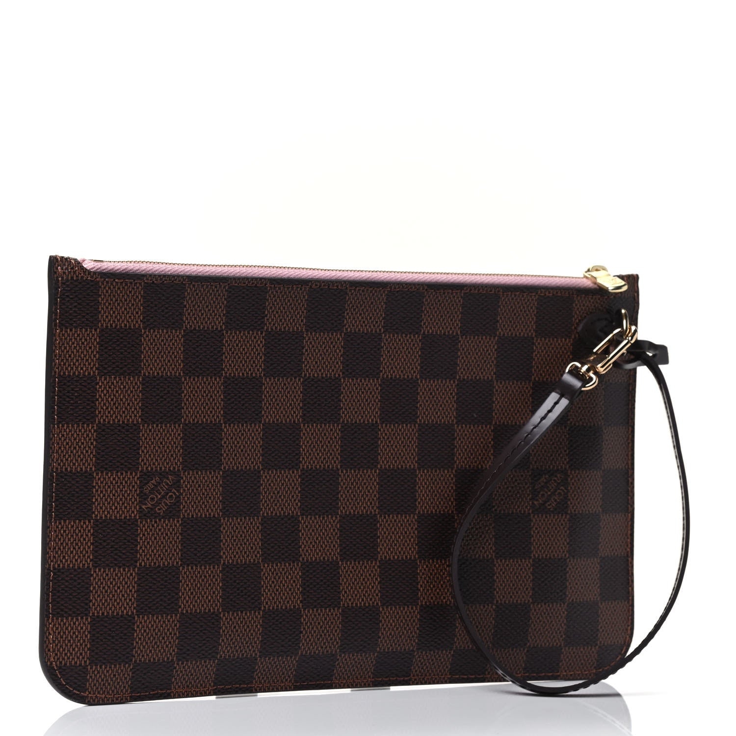 Louis Vuitton Damier Ebene Neverfull MM GM Pochette Rose Ballerine 2 of 4