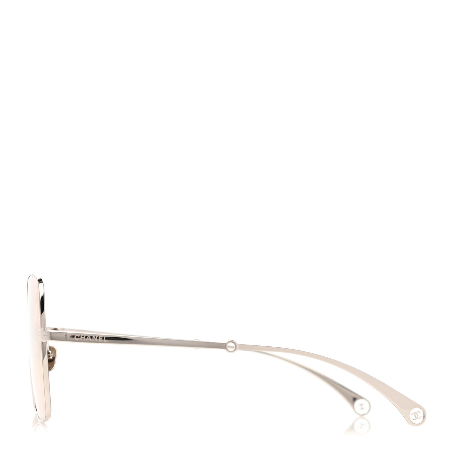 Metal Butterfly Removable Pearl Chain Sunglasses 4262 Pink