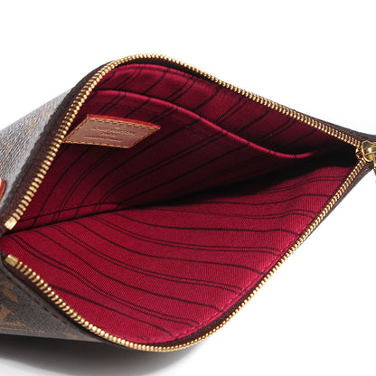 Louis Vuitton Monogram Neverfull MM GM Pochette Fuchsia 5 of 7