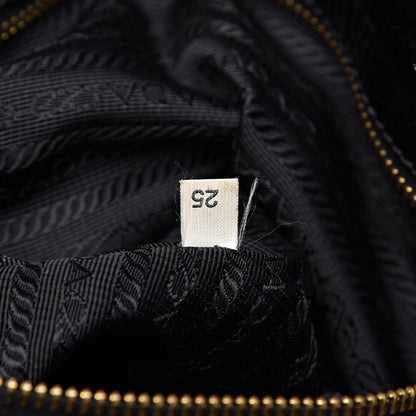 Prada Tessuto Nylon Chain Shoulder Bag Black 7 of 12