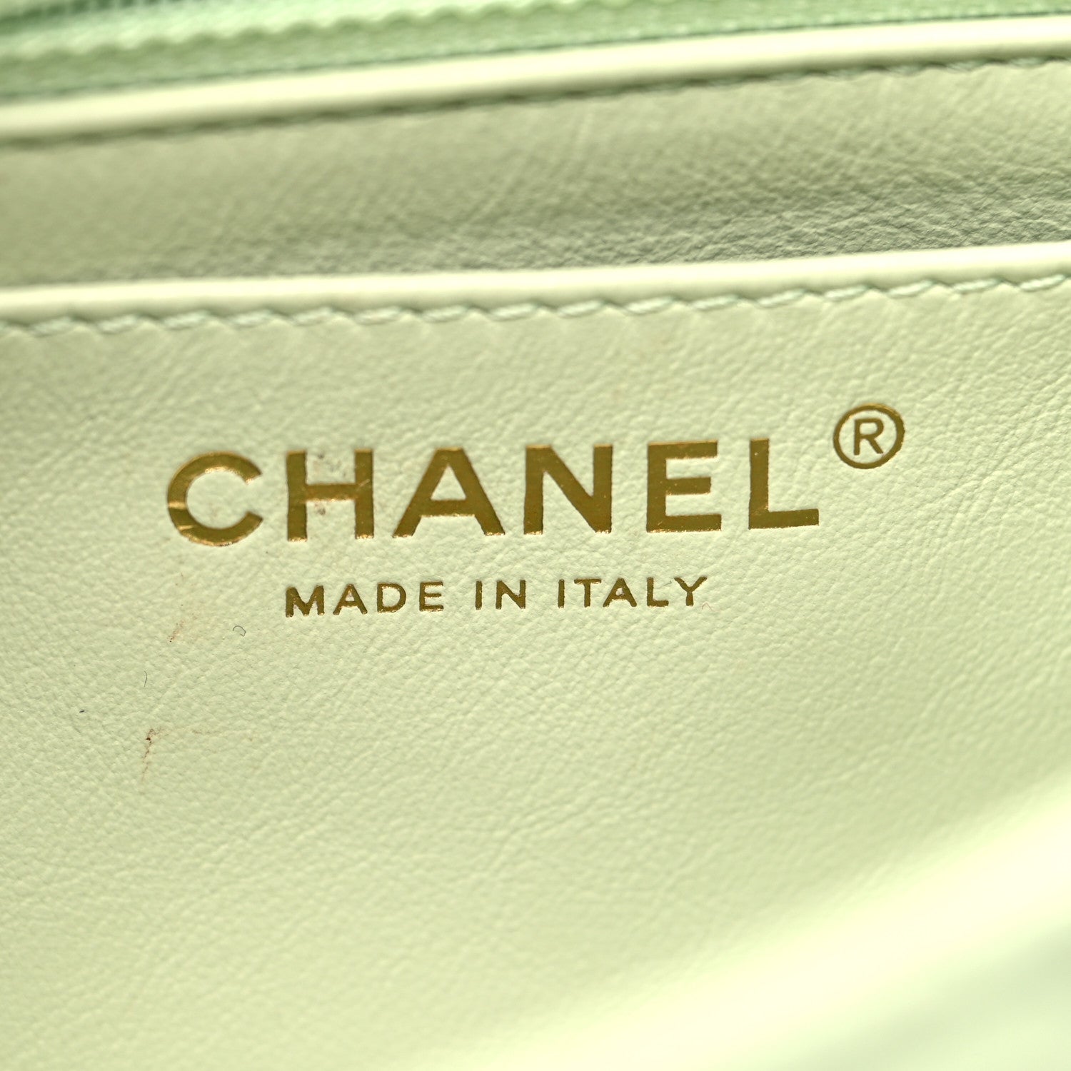 Chanel Lambskin Quilted Mini Pearl Crush Flap Light Green 6 of 12