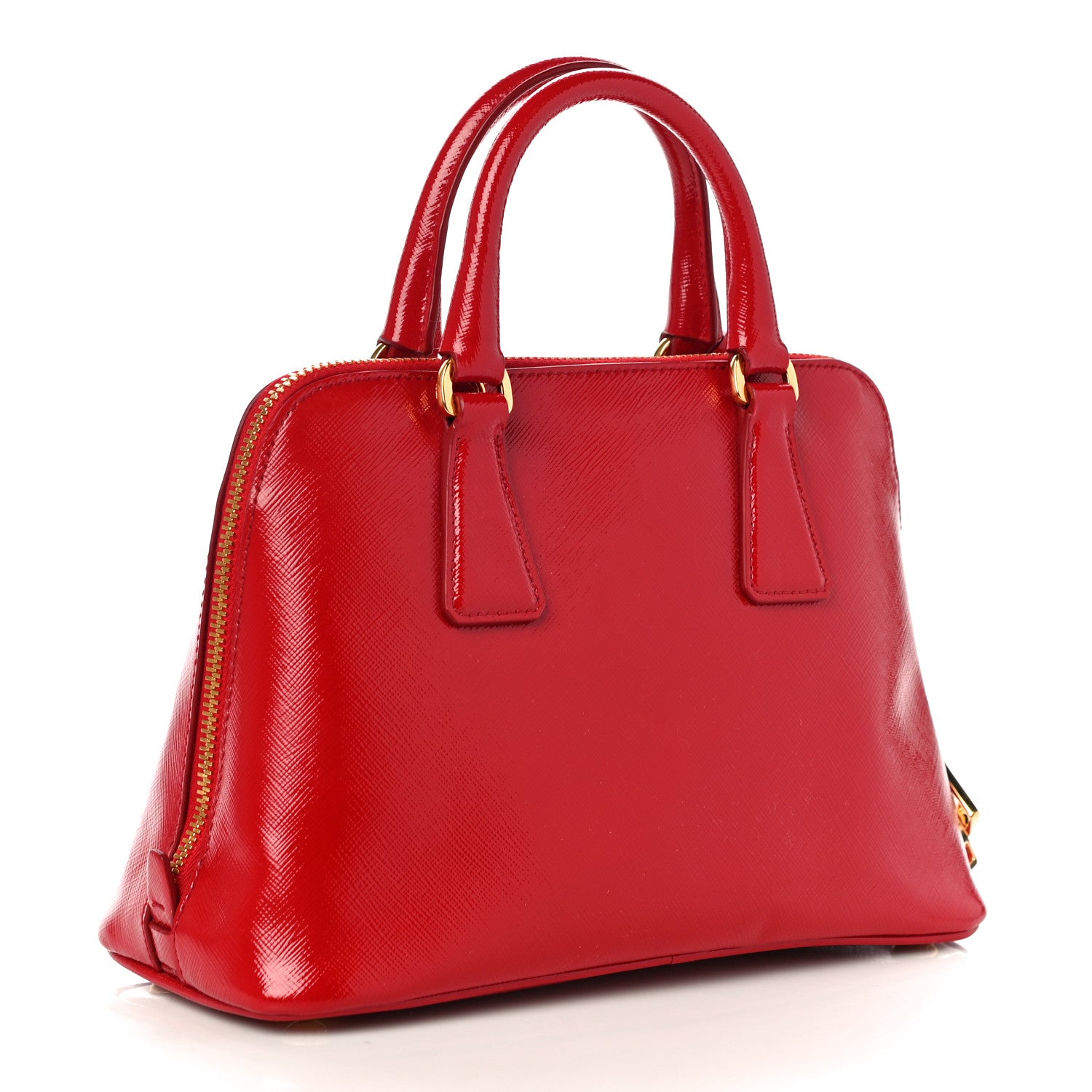 Prada Saffiano Lux Small Promenade Tote Rosso 3 of 13