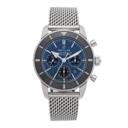 Breitling Stainless Steel 44mm Superocean Heritage II Chronograph Automatic Watch Blue AB0162121C1A1 1 of 5