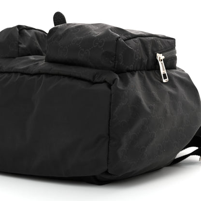 Gucci Nylon Monogram Medium Light Single Buckle Backpack Black 10 of 10