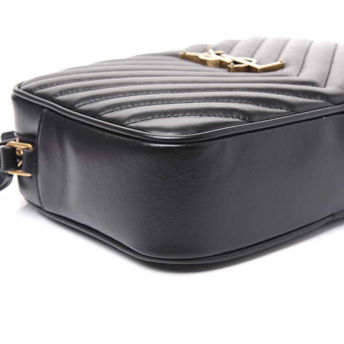 Calfskin Matelasse Monogram Lou Camera Bag Black