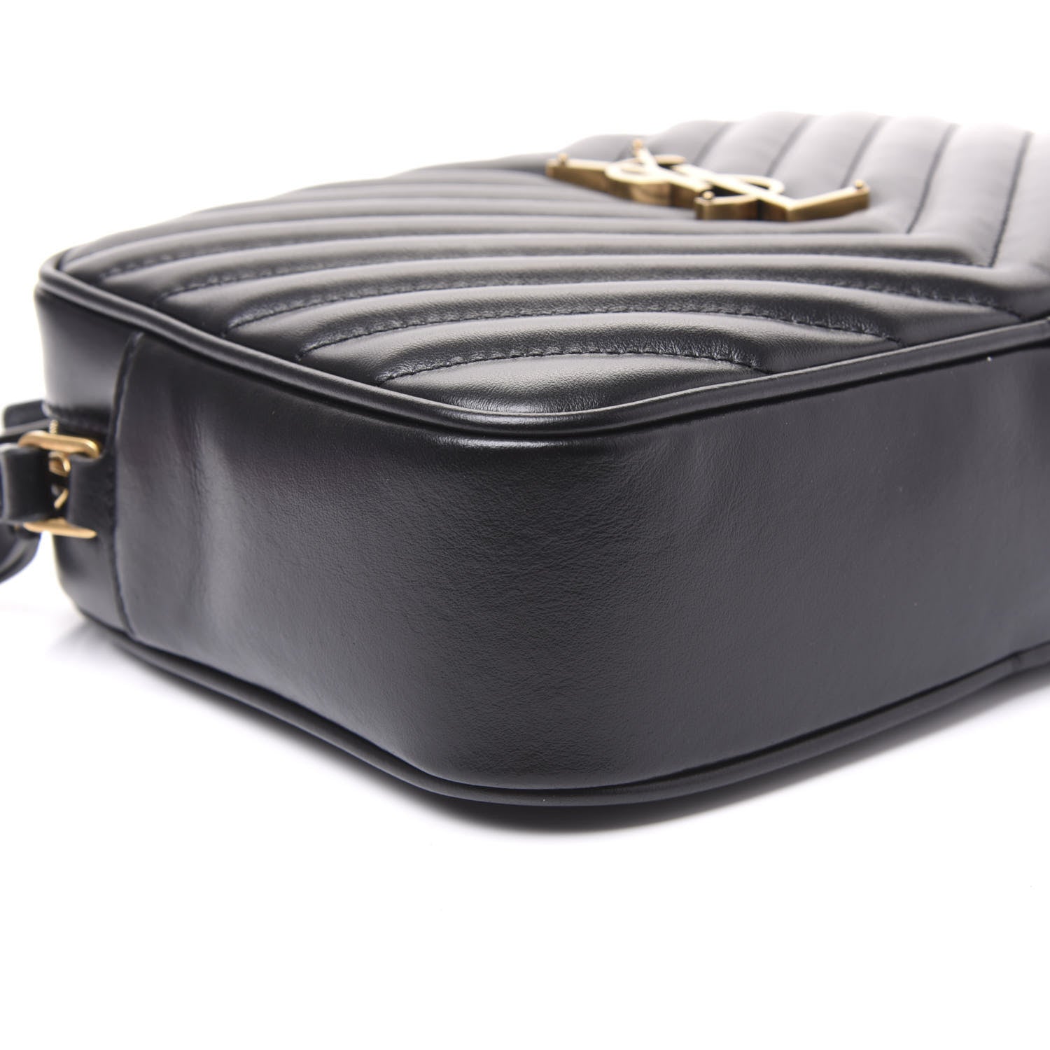 Saint Laurent Calfskin Matelasse Monogram Lou Camera Bag Black 6 of 8