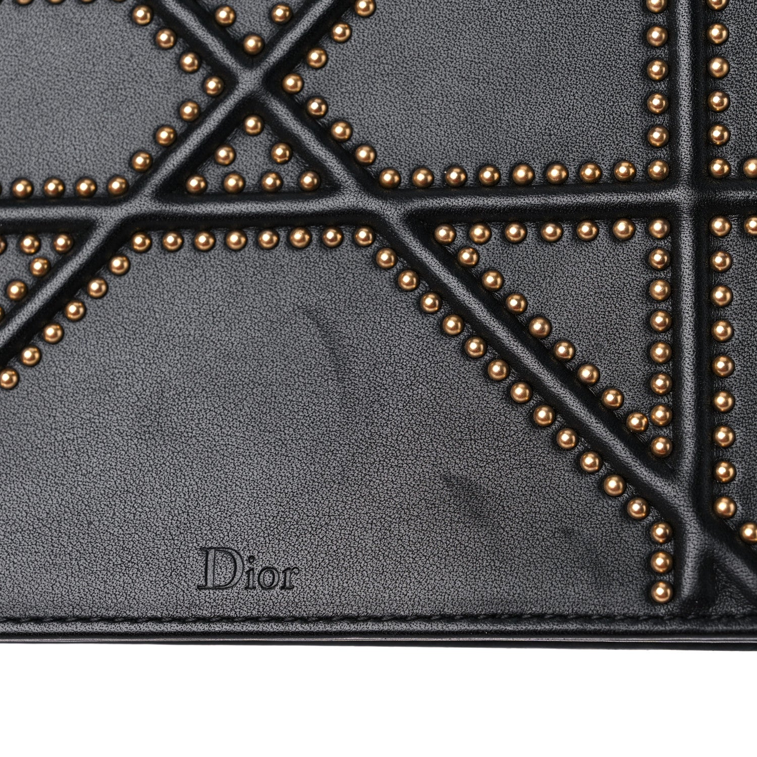 Christian Dior Lambskin Studded Micro Diorama Flap Bag Black 16 of 18