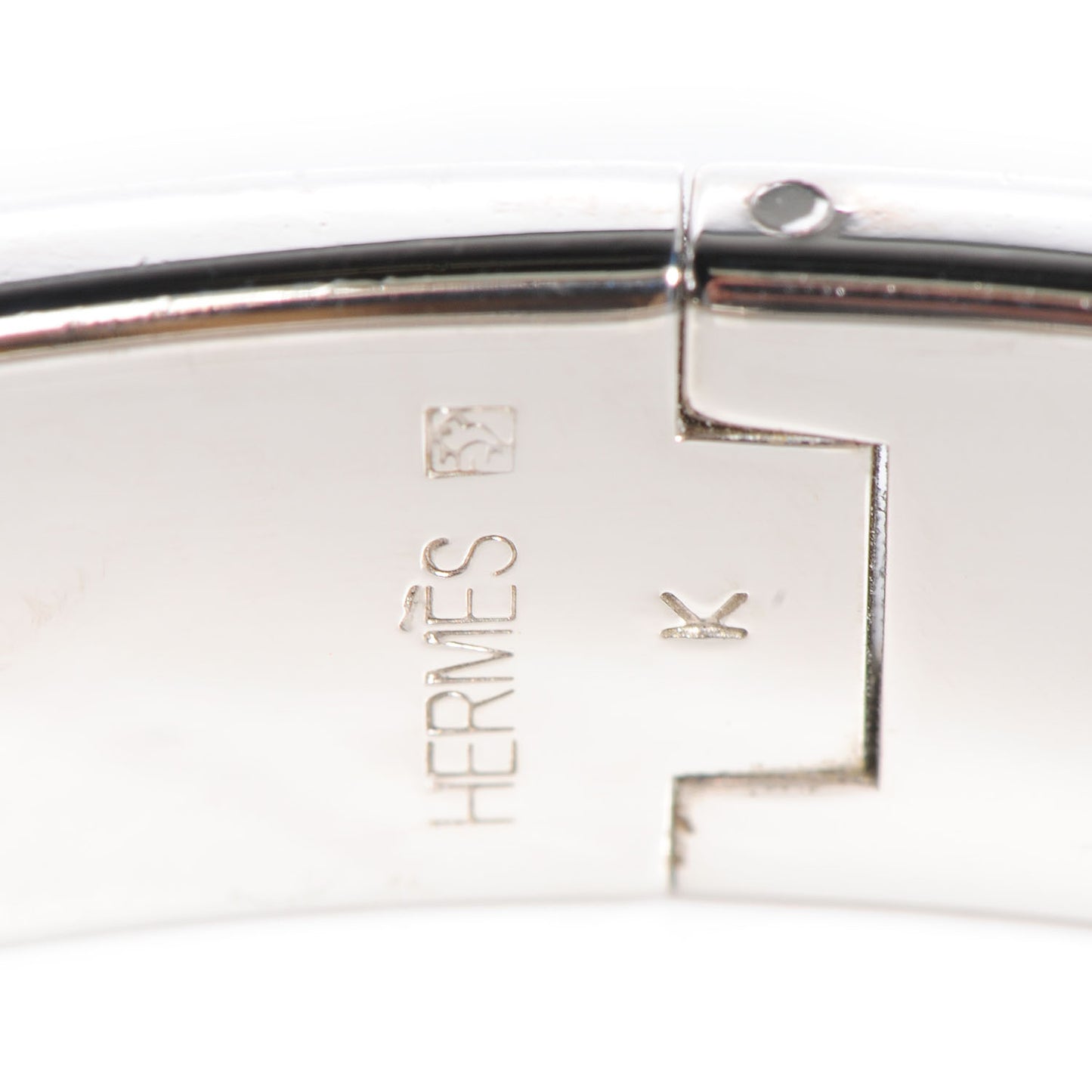 Enamel Narrow Clic Clac H Bracelet GM Moka