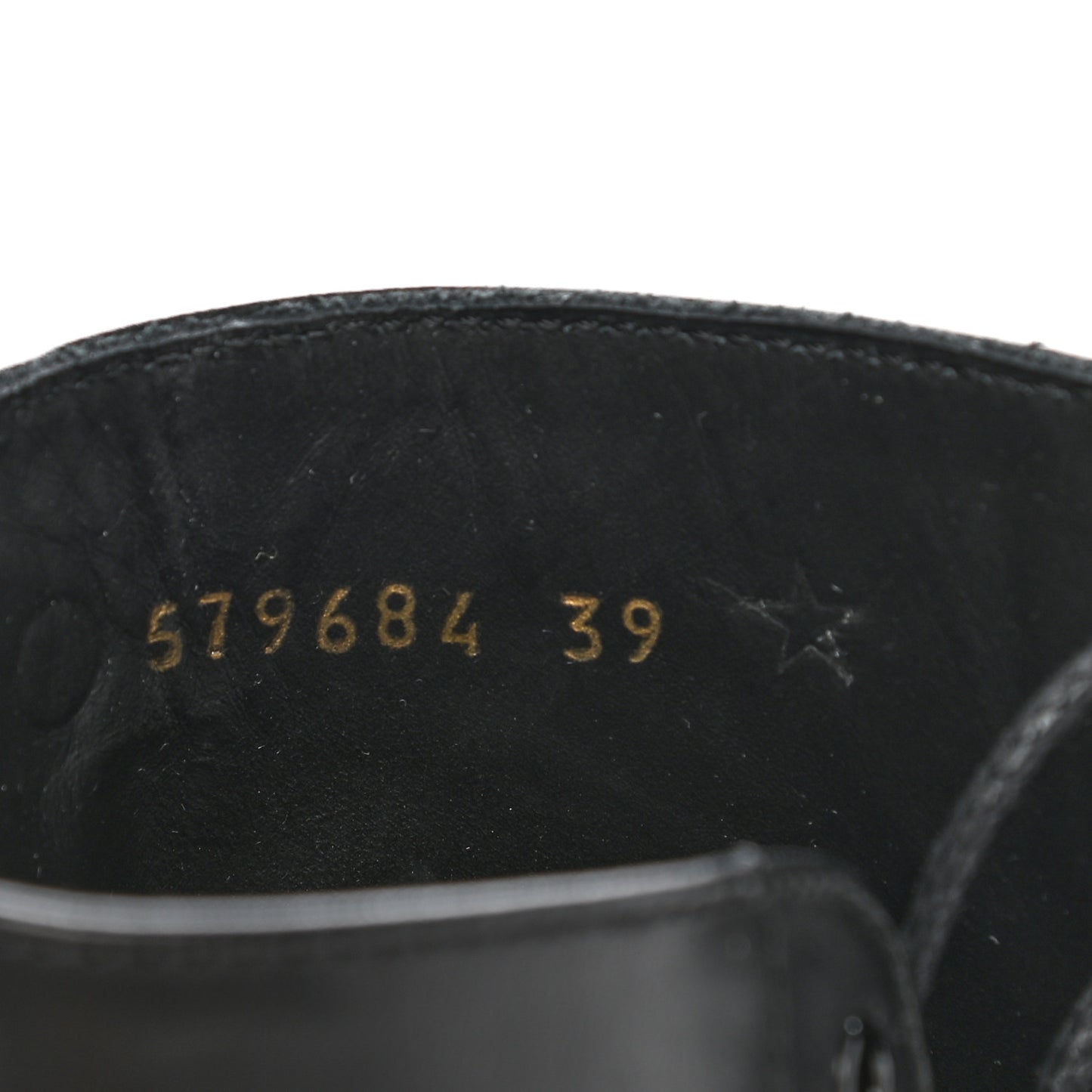 Calfskin Outdoor Rim Combat Boots 39 Black