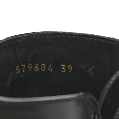 Balenciaga Calfskin Outdoor Rim Combat Boots 39 Black 9 of 13
