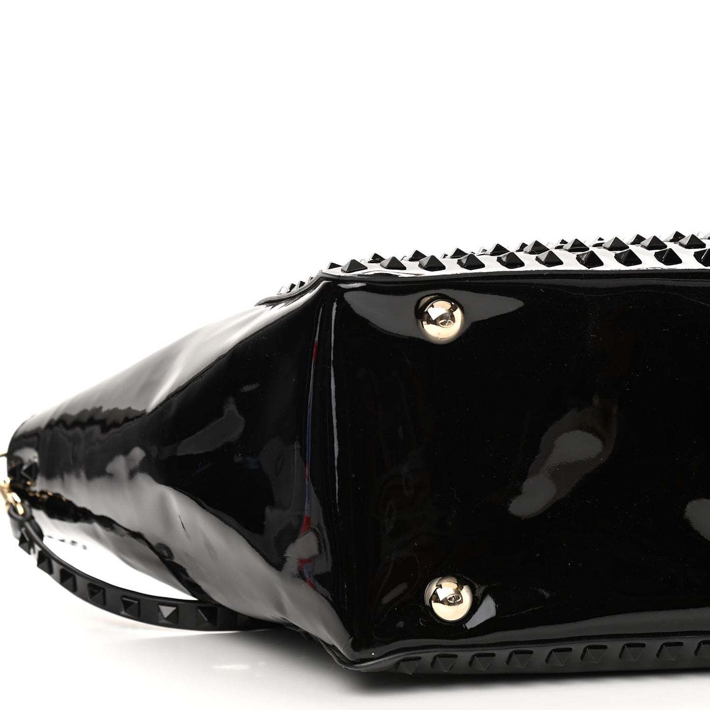 Patent Punkouture Medium Rockstud All Over Tote Black