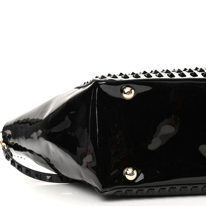 Valentino Garavani Patent Punkouture Medium Rockstud All Over Tote Black 8 of 13