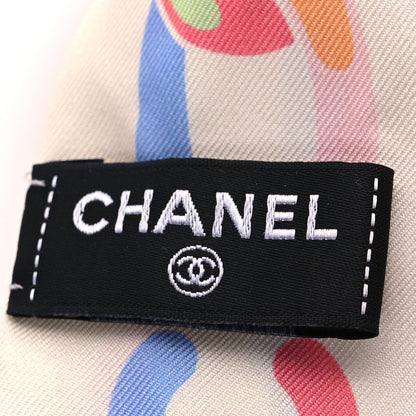 Chanel Silk CC Twilly Hair Tie White Multicolor 3 of 4
