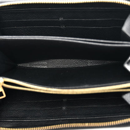 Louis Vuitton Empreinte Zippy Wallet Black 5 of 7