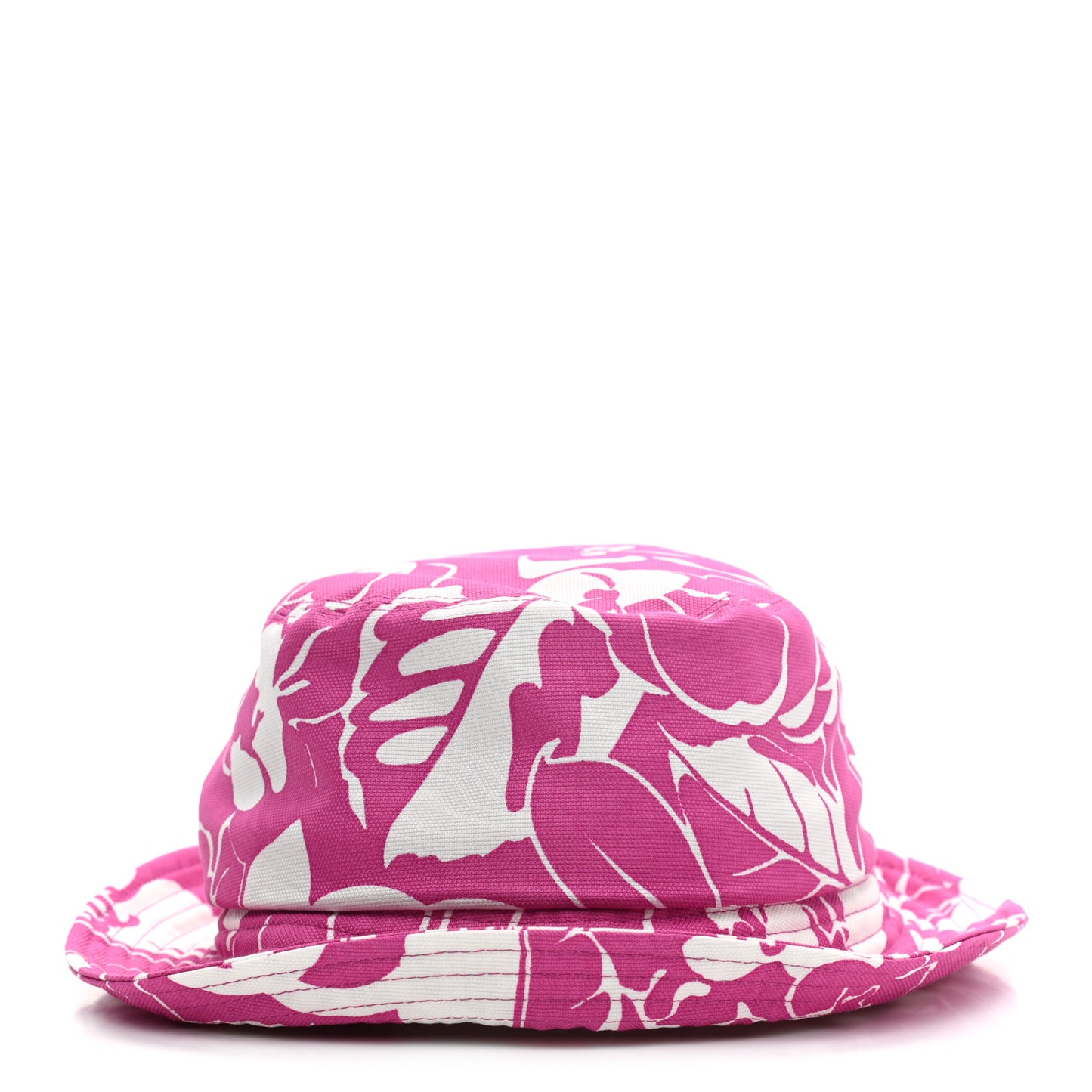 Cotton Canvas Bucket Hat M Pink White