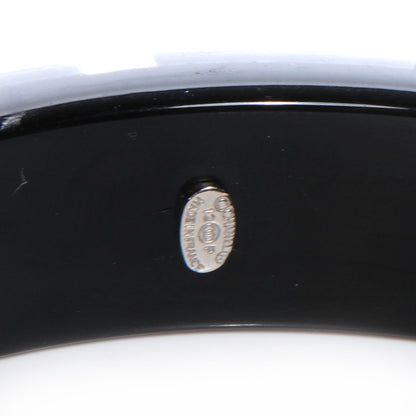 Chanel Resin Crystal CC Bangle Black 3 of 5