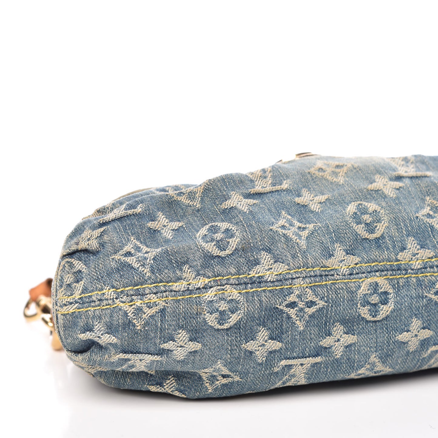 Monogram Denim Mini Pleaty Blue