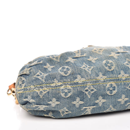 Louis Vuitton Monogram Denim Mini Pleaty Blue 5 of 13