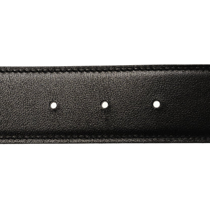 Hermes Box Togo Rubber 38mm Tonight Reversible Belt 95 Black Gold Gomme Orange 3 of 6