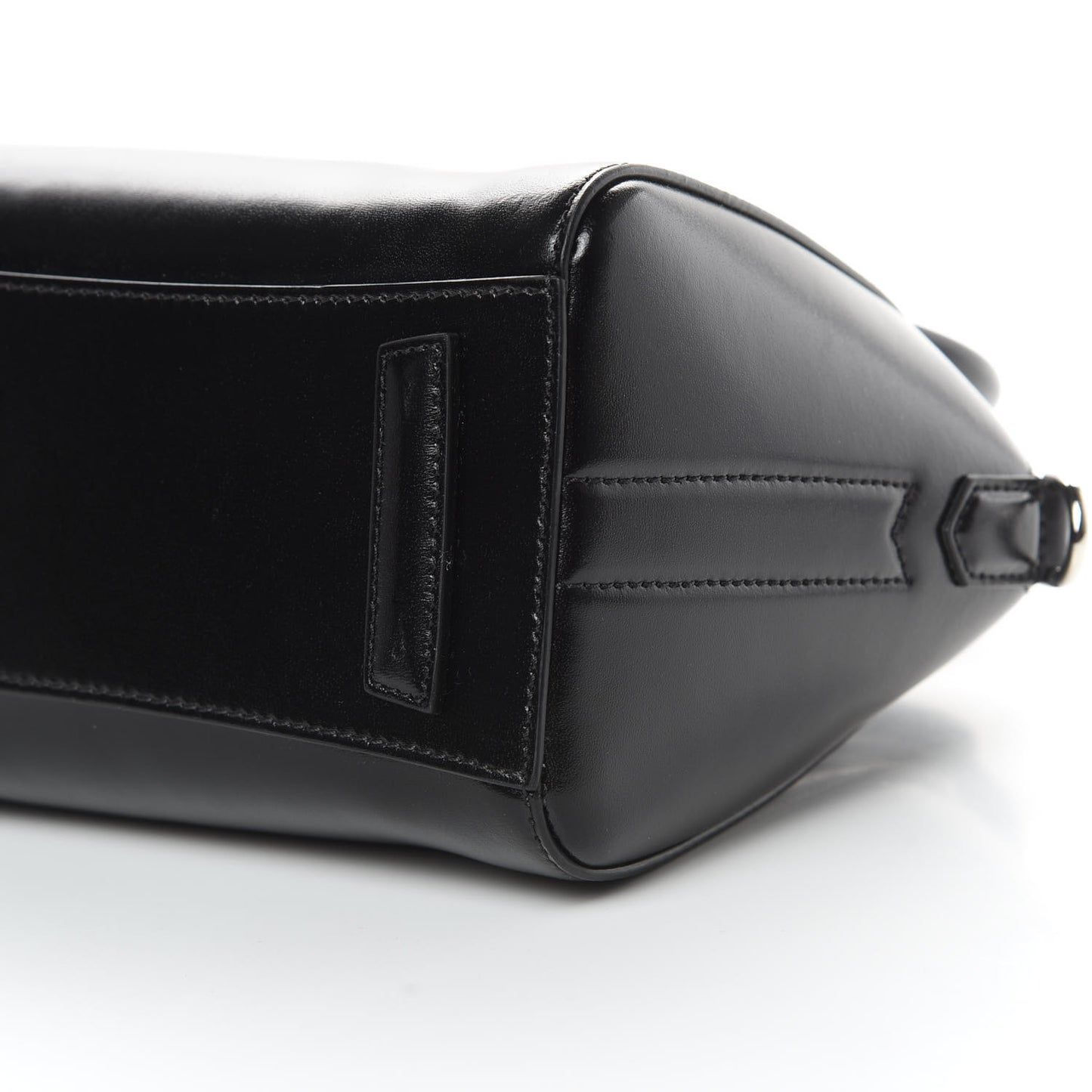 Shiny Lord Calfskin Mini Antigona Black