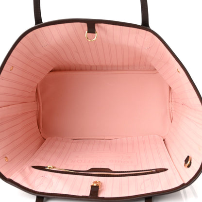 Louis Vuitton Damier Ebene Neo Neverfull MM Rose Ballerine 6 of 10