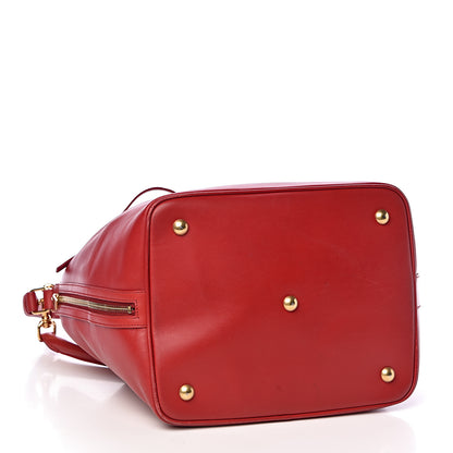 Saint Laurent Calfskin Large Emmanuelle Bucket Bag Lipstick Red 4 of 12