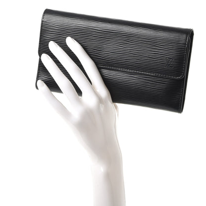 Louis Vuitton Epi Porte Tresor International Wallet Black 2 of 7