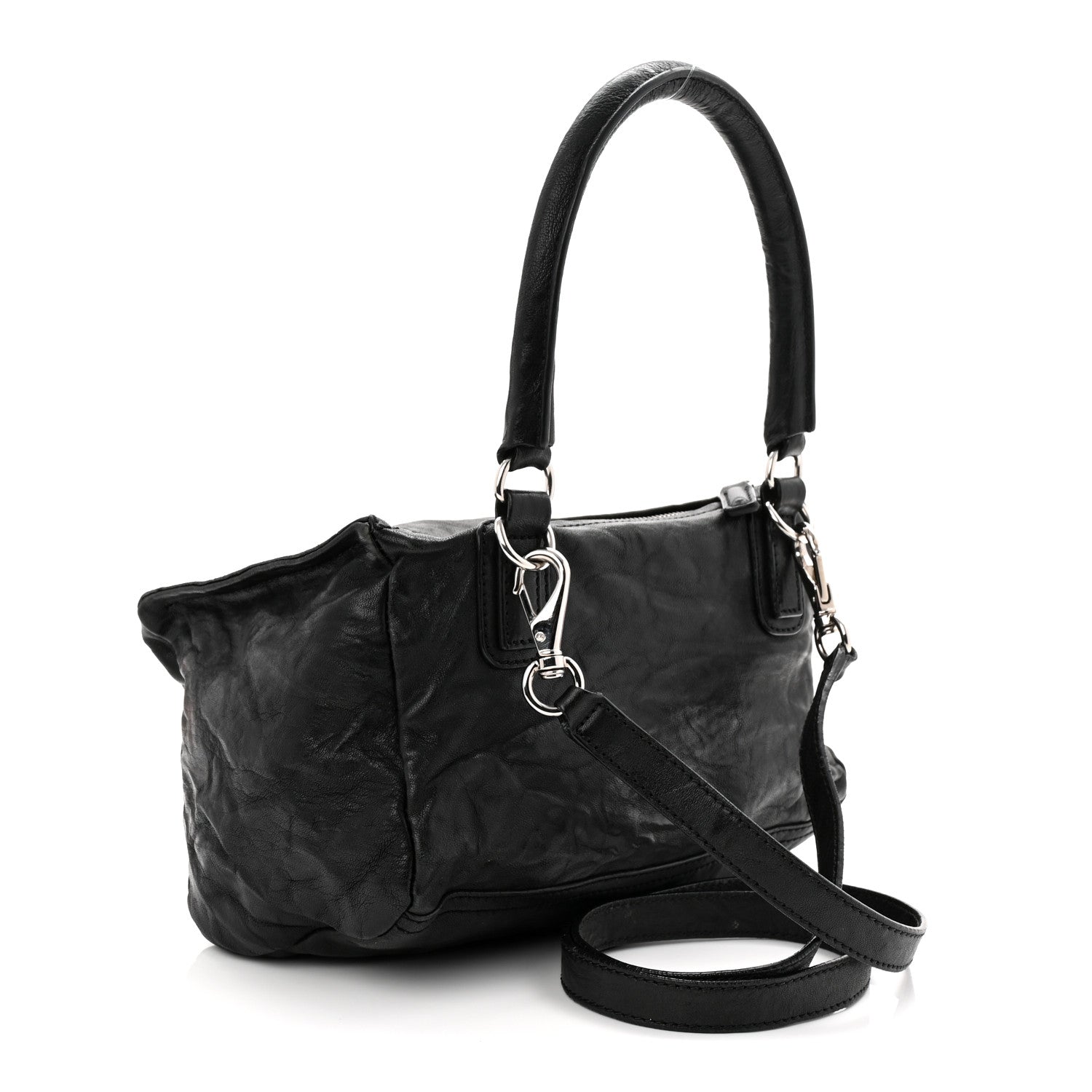 Givenchy Tumbled Sheepskin Small Pandora Black 3 of 10
