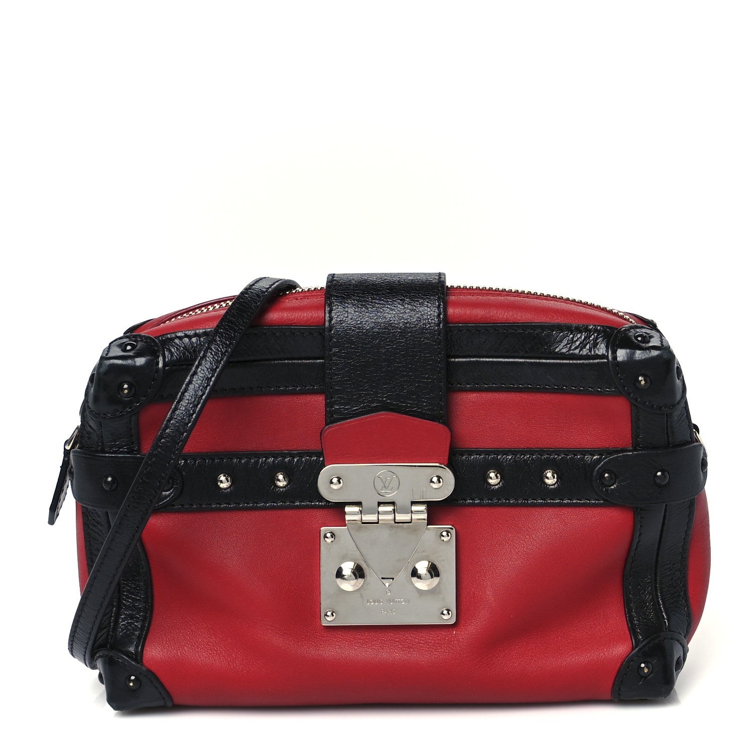 Louis Vuitton Calfskin Petite Malle Soft MM Rouge 1 of 9