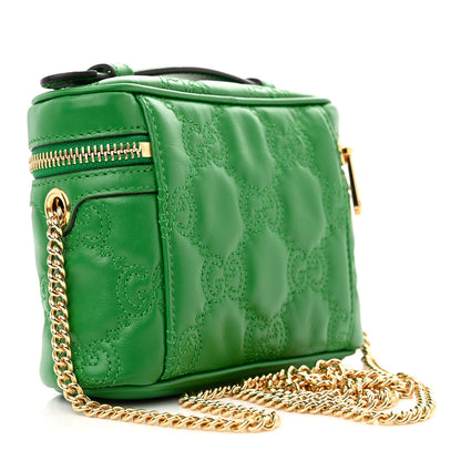 Gucci Calfskin GG Matelasse Mini Top Handle Bag Spring Green 3 of 10