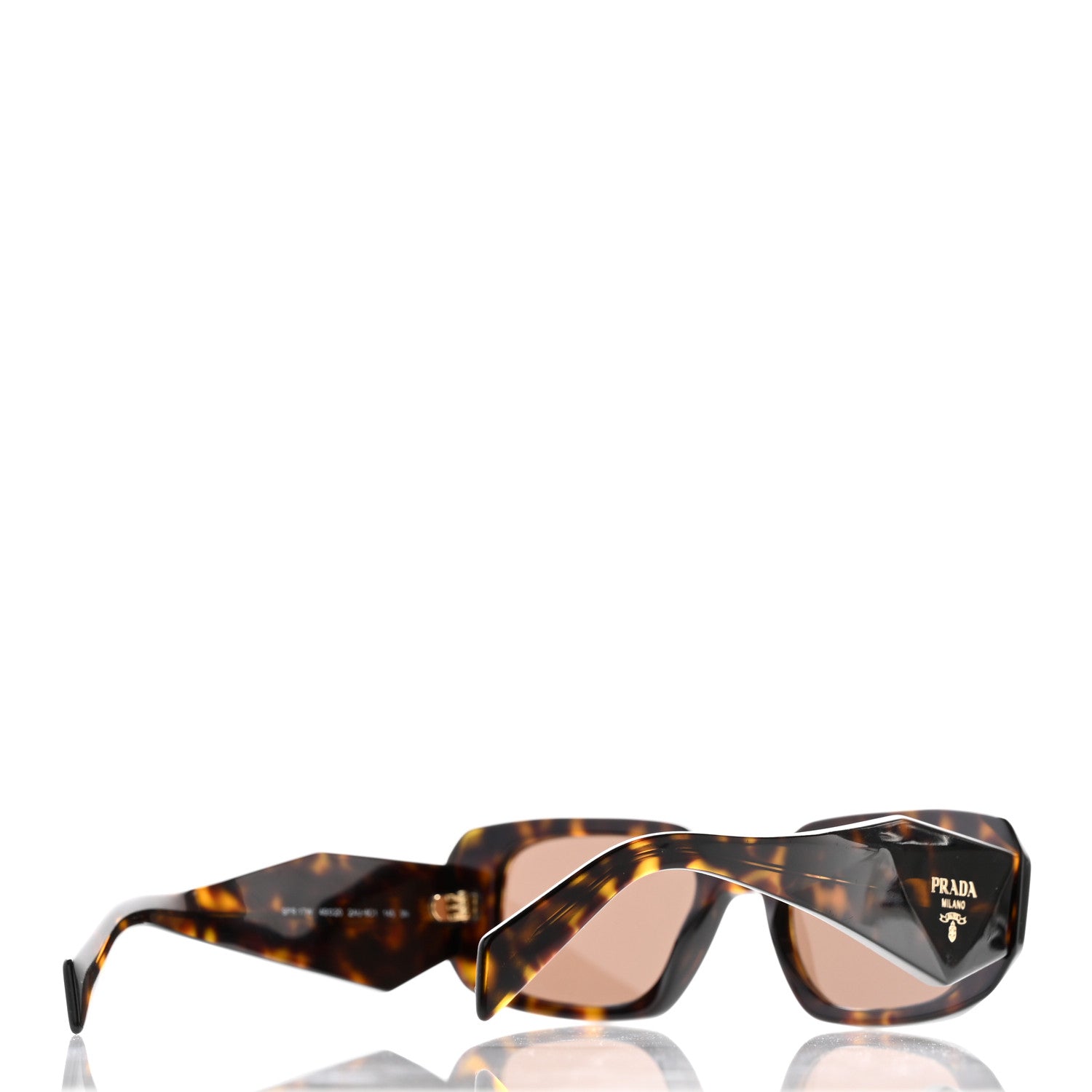 Prada Acetate Symbole Sunglasses SPR 17W Havana 4 of 11