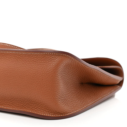 Hermes Taurillon Clemence Halzan 31 Gold 11 of 12