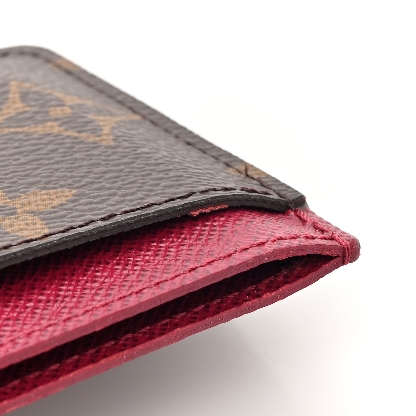 Monogram Card Holder Fuchsia