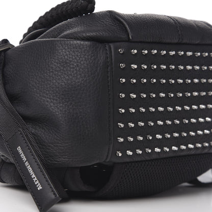 Alexander Wang Pebbled Deerskin Mesh Snap Embellished Convertible Shoulder Bag Black 7 of 9