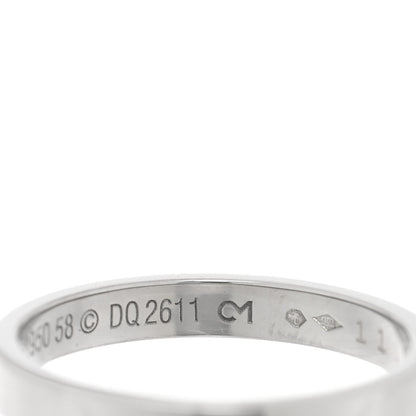 Cartier Platinum 3mm C De Cartier Wedding Band Ring 58 8.5 6 of 6