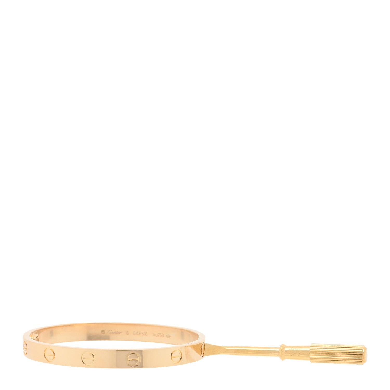 Cartier 18K Yellow Gold Love Bracelet 16 4 of 5