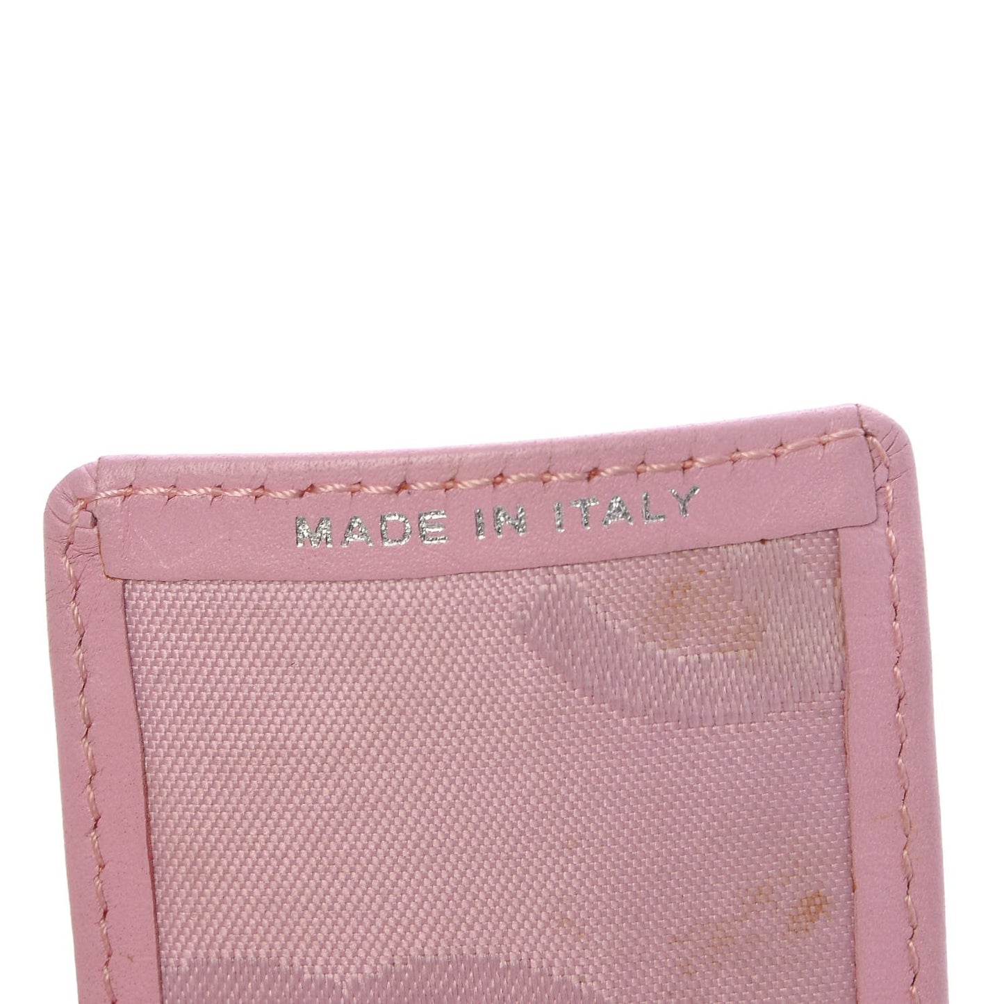 Calfskin Quilted Cambon 6 Key Holder Pink