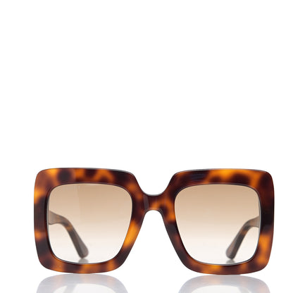 Gucci Acetate Oversize Sunglasses GG0328S Tortoise 2 of 8