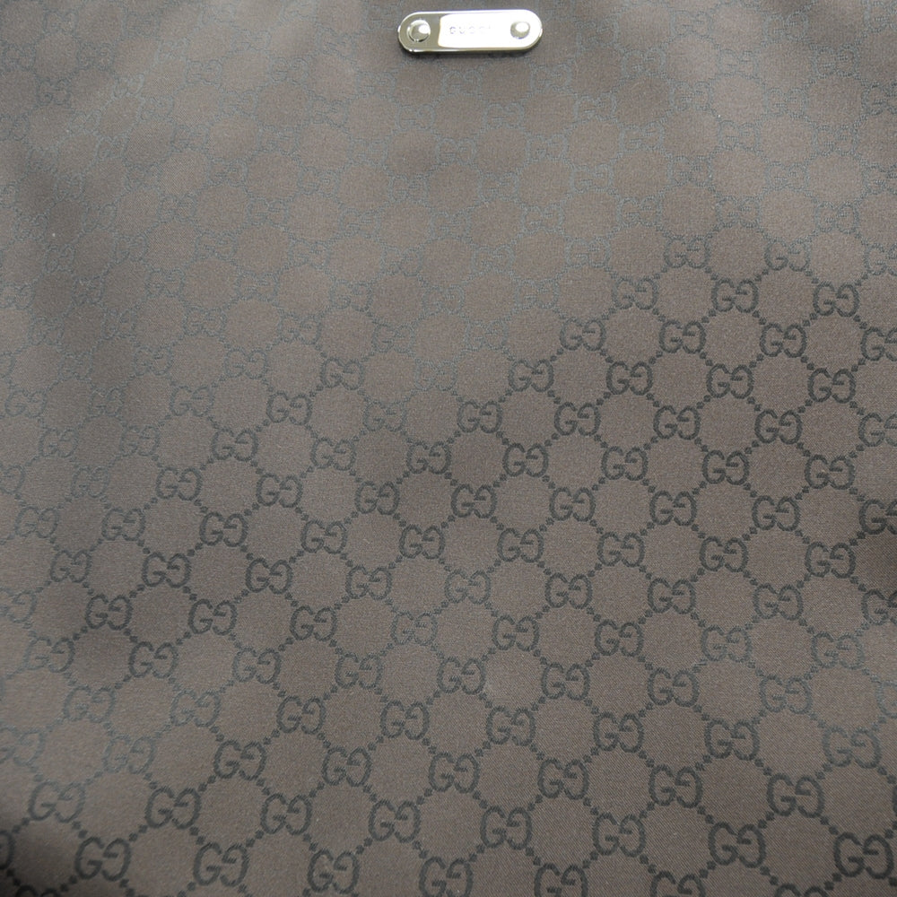 Gucci Nylon Monogram Flat Messenger Bag Brown 9 of 9
