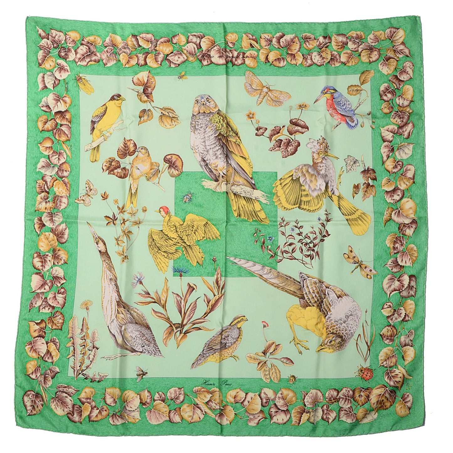 Silk La Vie Au Grand Air Scarf 90 Vert