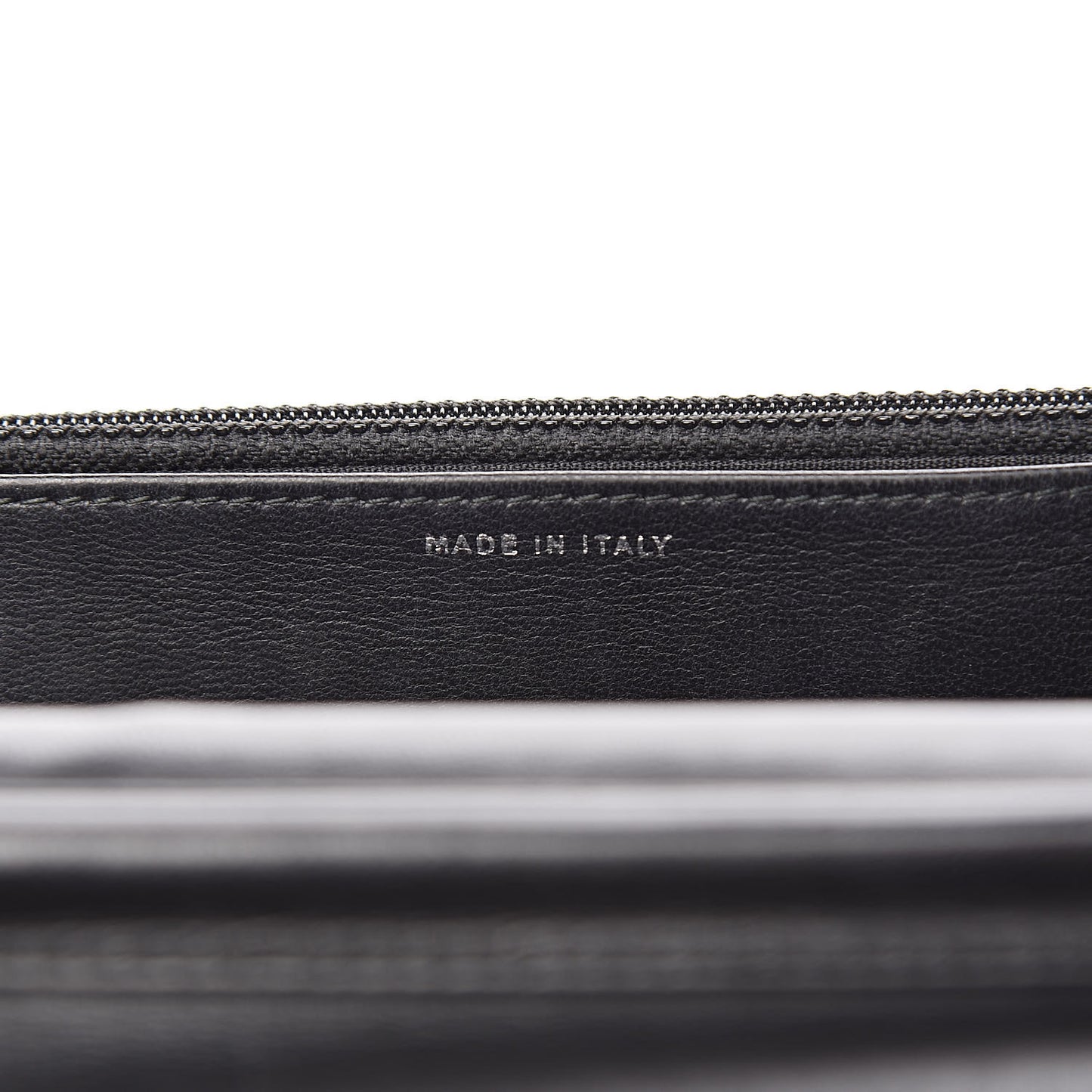 Lambskin Quilted Diamond CC Wallet On Chain WOC Black