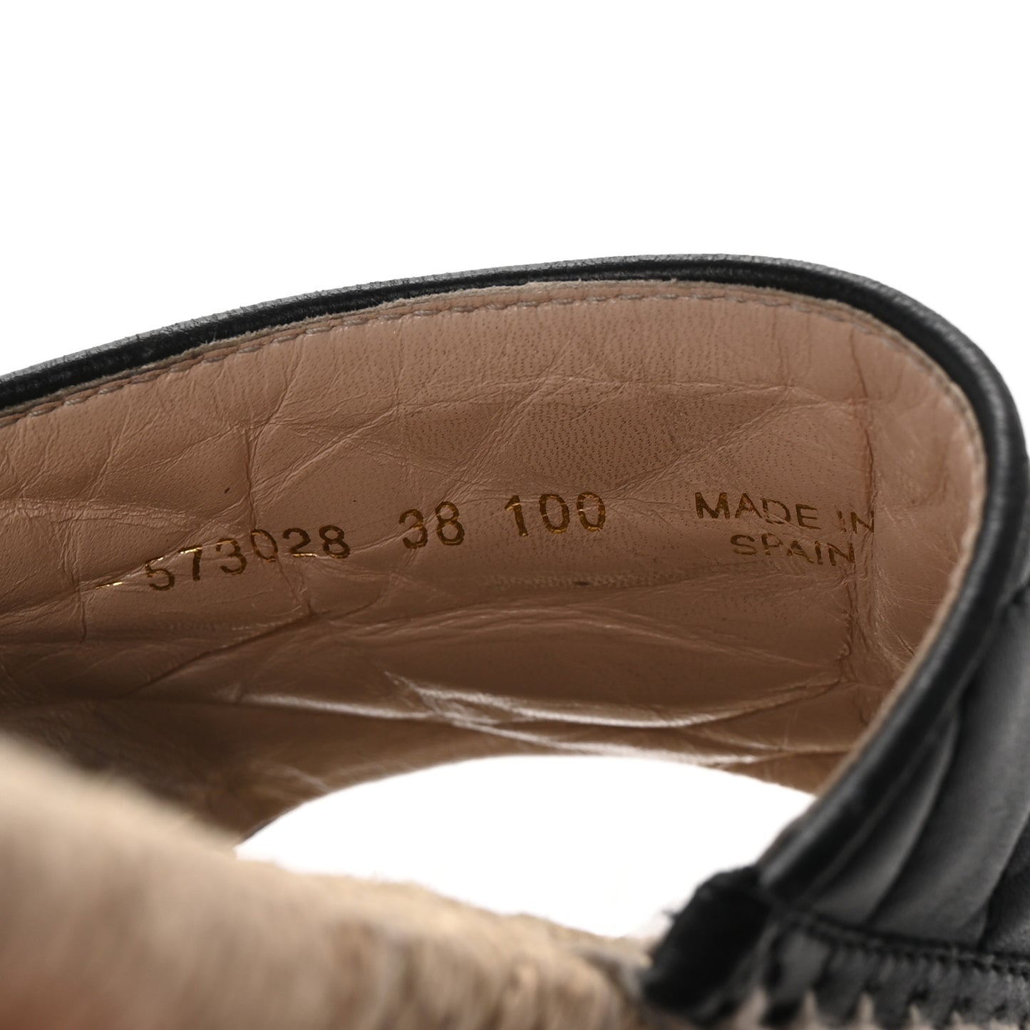 Nappa Matelasse GG Marmont Espadrille Slide Sandals 38 Black