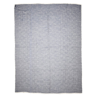 Louis Vuitton Wool Cotton Silk Daily Monogram Stole Denim 1 of 4