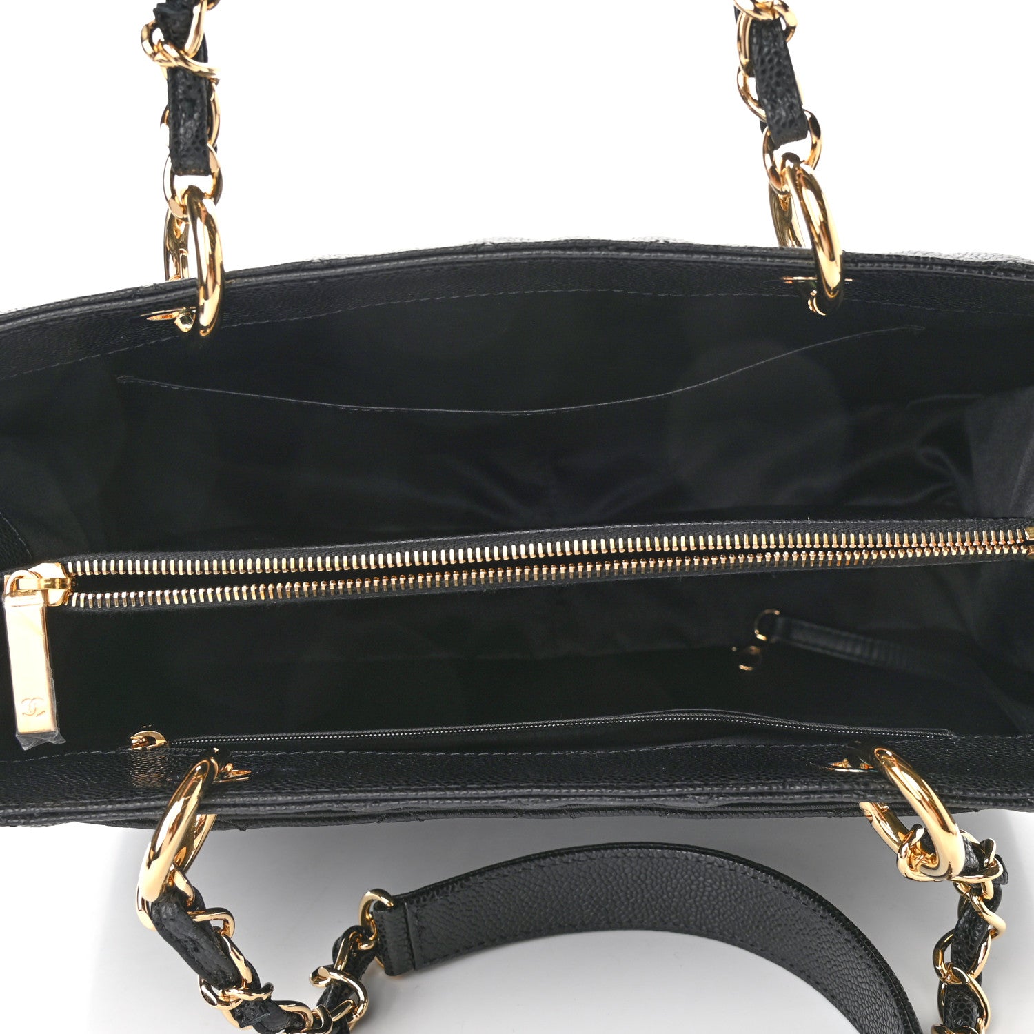 Chanel Caviar Quilted Grand Shopping Tote GST Black 5 of 11
