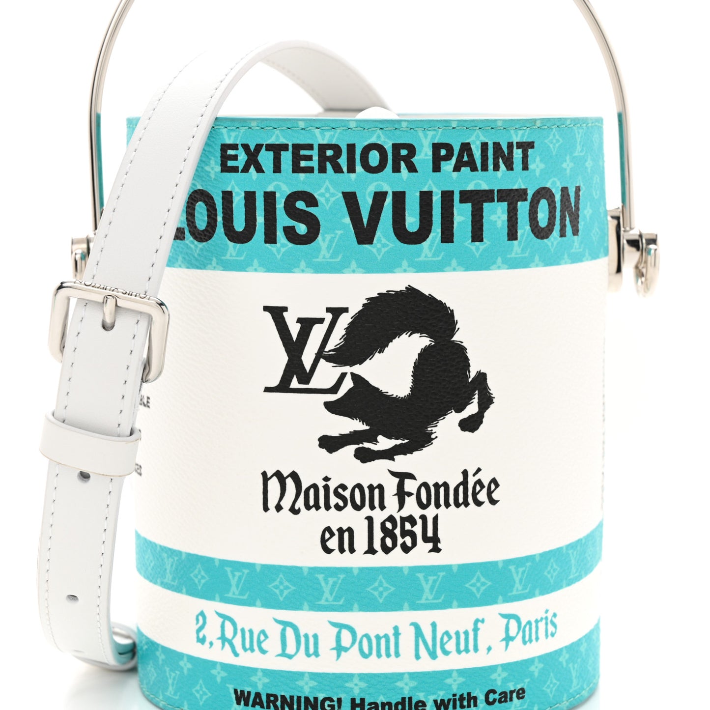 Monogram LV Paint Can Turquoise