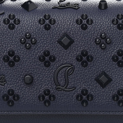 Christian Louboutin Calfskin Spikes Loubinthesky Paloma Clutch Navy 8 of 10
