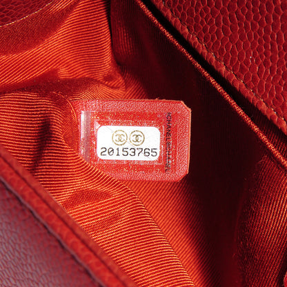 Chanel Caviar Medium Boy Flap Red 8 of 9